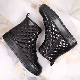 Botas insuladas de mujer acolchadas en piel negra Filippo PAW369 5