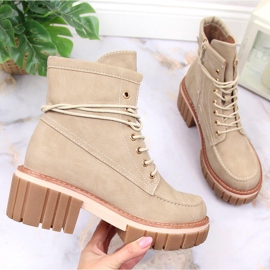 Botas con aislamiento mujer beige Jezzi JEZ366 4