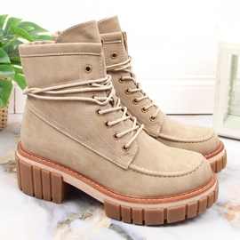 Botas con aislamiento mujer beige Jezzi JEZ366 1 Botas con aislamiento mujer beige Jezzi JEZ366 1