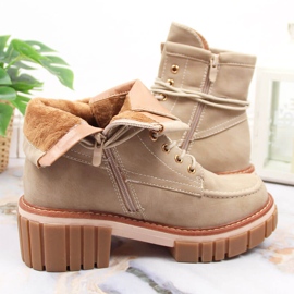 Botas con aislamiento mujer beige Jezzi JEZ366 3