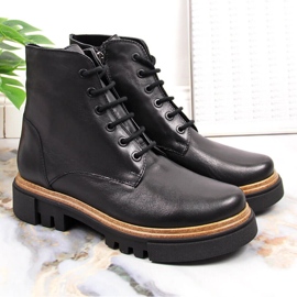 Botas de piel mujer Dolce Pietro negras negro 4