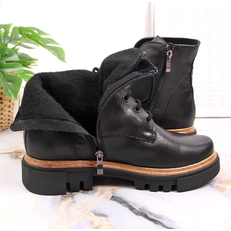 Botas de piel mujer Dolce Pietro negras negro 1