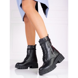 Bolsos de mujer con cordones Shelovet en la plataforma. negro 1