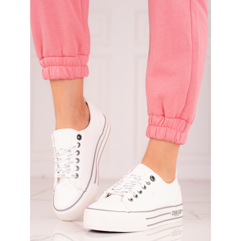 Zapatillas de mujer Big Star KK274014 blanco 1