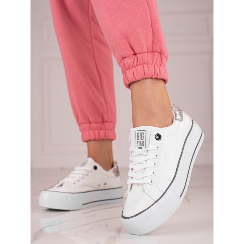 Zapatillas de mujer Big Star KK274037 blanco 1