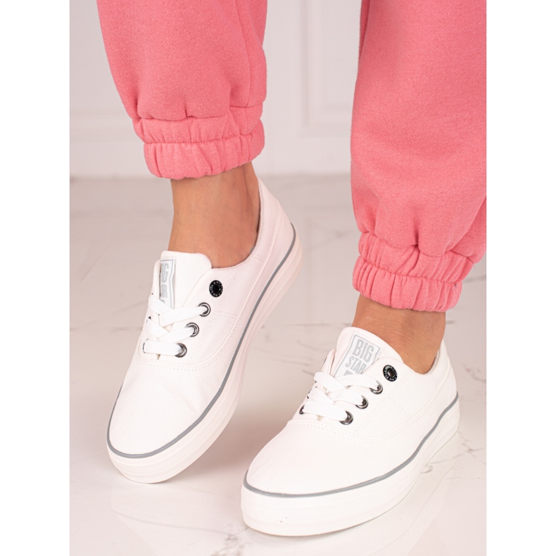 Zapatillas de mujer Big Star KK274017 blanco 1