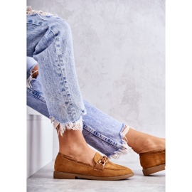 FB2 Mocasines Mujer Ante Cadena Camel Nolie marrón 6
