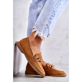 FB2 Mocasines Mujer Ante Cadena Camel Nolie marrón 5