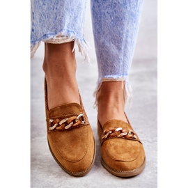 FB2 Mocasines Mujer Ante Cadena Camel Nolie marrón 3
