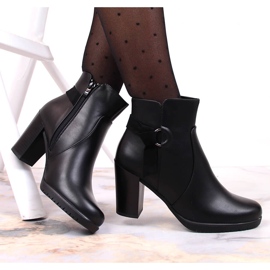Botas negras de mujer con tacón de Sergio Leone negro 1
