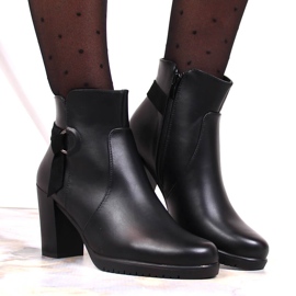 Botas negras de mujer con tacón de Sergio Leone negro 3