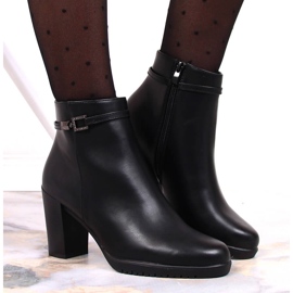Botas de mujer de tacón Sergio Leone en negro con circonitas 3
