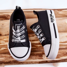 Deportivas Infantiles de Piel Big Star KK374043 Negro-Blanco 6