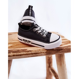 Deportivas Infantiles de Piel Big Star KK374043 Negro-Blanco 4