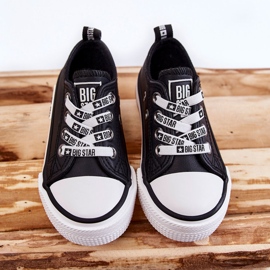 Deportivas Infantiles de Piel Big Star KK374043 Negro-Blanco 7