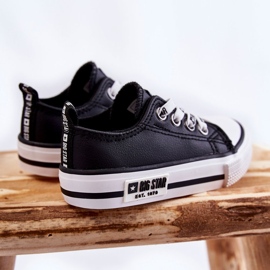 Deportivas Infantiles de Piel Big Star KK374043 Negro-Blanco 5