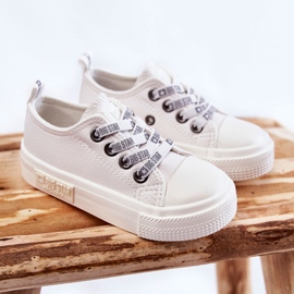 Deportivas Infantiles de Piel Big Star KK374060 Blanco 2