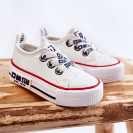 Deportivas Infantiles de Piel Big Star KK374040 Blanco 2