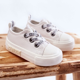 Deportivas Infantiles de Piel Big Star KK374058 Blanco 2