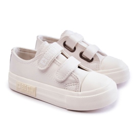 Deportivas Infantiles de Piel Con Velcro Big Star KK374093 Blanco 11
