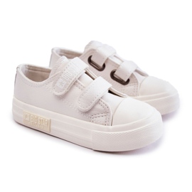 Deportivas Infantiles de Piel Con Velcro Big Star KK374093 Blanco 3