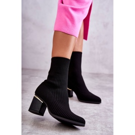 PS1 Botas Mujer Con Calcetín Elástico Negro Carmon 2 PS1 Botas Mujer Con Calcetín Elástico Negro Carmon 2
