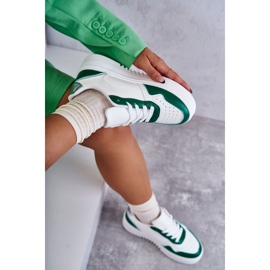Zapatillas Deportivas Bajas De Mujer En La Plataforma Blancas Y Verdes Kyllie blanco 8