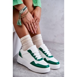 Zapatillas Deportivas Bajas De Mujer En La Plataforma Blancas Y Verdes Kyllie blanco 7