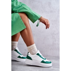 Zapatillas Deportivas Bajas De Mujer En La Plataforma Blancas Y Verdes Kyllie blanco 6