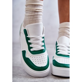 Zapatillas Deportivas Bajas De Mujer En La Plataforma Blancas Y Verdes Kyllie blanco 3
