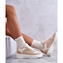 Zapatos Deportivos Bajos De Mujer En La Plataforma Beige Kyllie 7