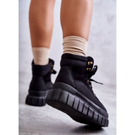 FG2 Cómodas Botas En La Plataforma Sanchio Negro 3