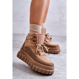 Cómodas Botas Sobre La Plataforma Sanchio Beige Oscuro 1 Cómodas Botas Sobre La Plataforma Sanchio Beige Oscuro 1