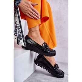 PL5 Mocasines De Mujer En Piel Sobre La Plataforma Black Venesia negro 6