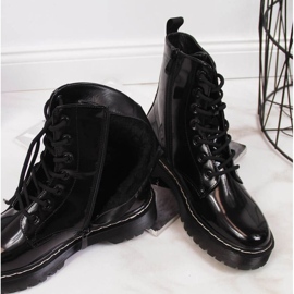 Botas lacadas cálidas Vinceza W JAN55A negro 5