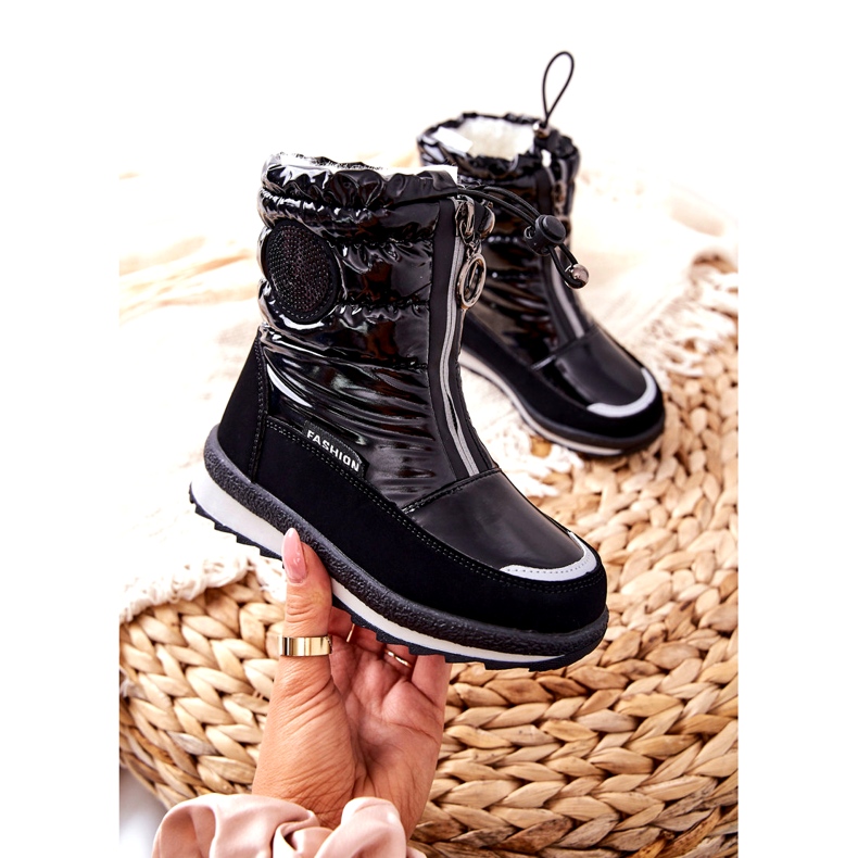 Botas de nieve para niños Miss Evento 21DZ23-4324 Negro 1