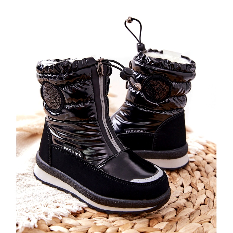 Botas de nieve para niños Miss Evento 21DZ23-4324 Negro 2