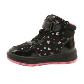 American Club Botas Americanas Botas cálidas XD66 Negras negro rosado 1