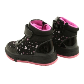 American Club Botas Americanas Botas cálidas XD66 Negras negro rosa 5