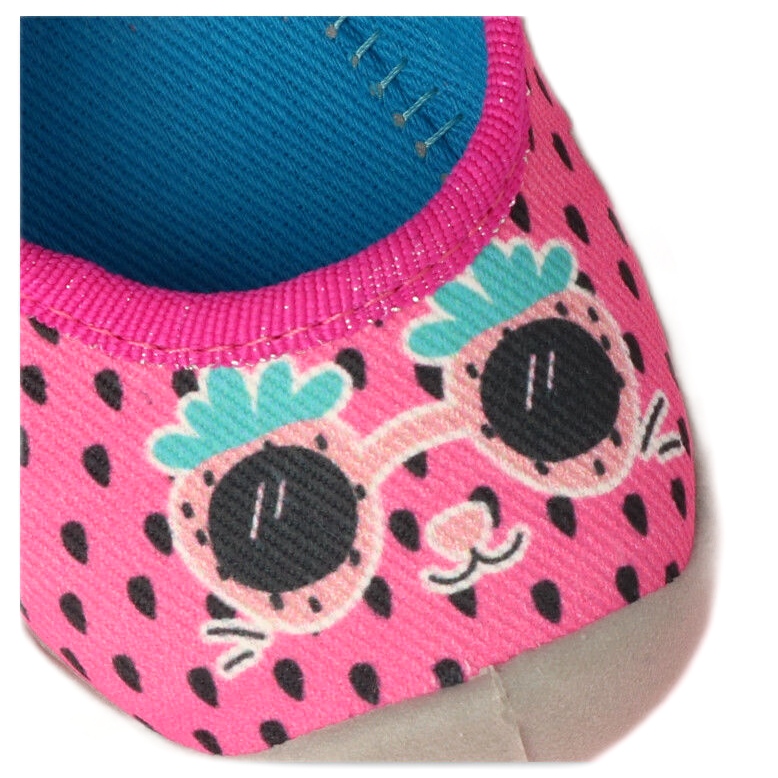 Zapatillas befado para niños speedy 109N250 rosa multicolor 3