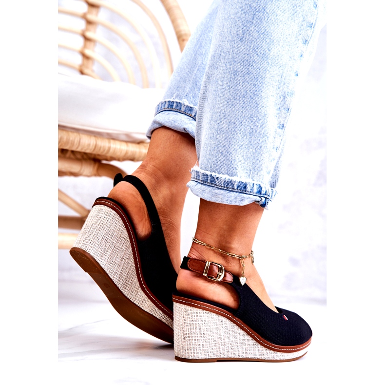 PS1 Sandalias Mujer Cómodas Con Hebilla Negras Thallas negro 4