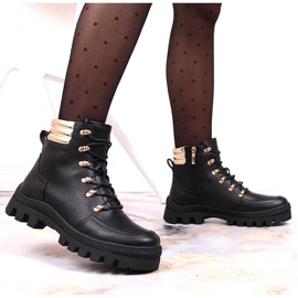 Botas de montaña mujer plataforma negras bolsos Potocki negro 7