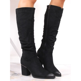 Botas volantes Potocki negras para mujer negro 2