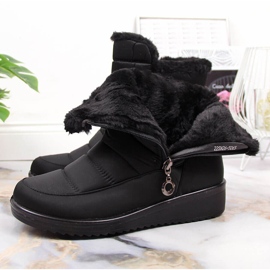 News Botas de nieve insuladas de mujer negras con cremallera NOVEDADES negro 5
