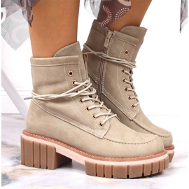 Botas con aislamiento mujer beige Jezzi JEZ366 7