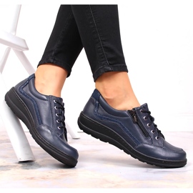 Cómodos zapatos mujer azul marino Helios 6