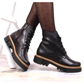 Botas de piel mujer Dolce Pietro negras negro 5