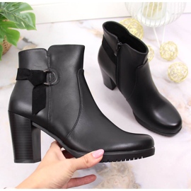 Botas negras de mujer con tacón de Sergio Leone negro 4