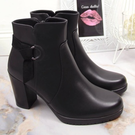 Botas negras de mujer con tacón de Sergio Leone negro 5