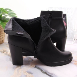 Botas de mujer de tacón Sergio Leone en negro con circonitas 6